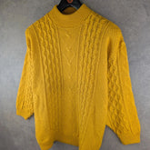 Creazioni Jumper Womens XL Extra Large Yellow Knitted Vintage Italian